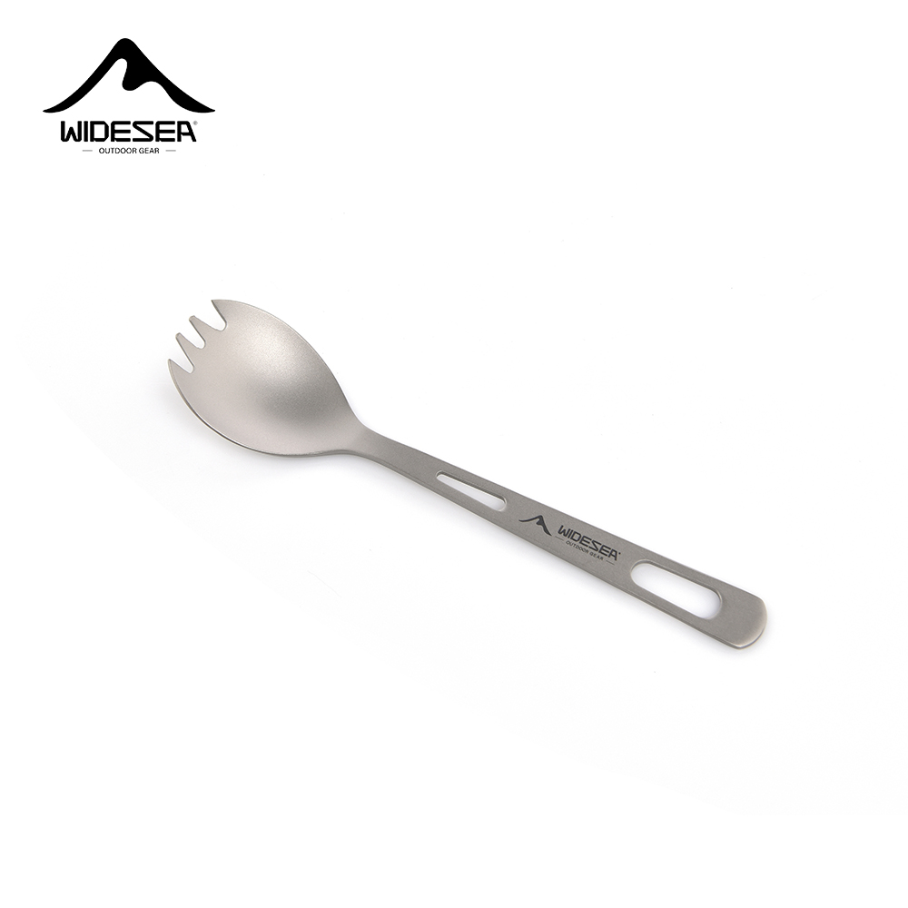 Kitchen Gadgets China - Набор для кемпинга Widesea: титановая ложка-вилка,