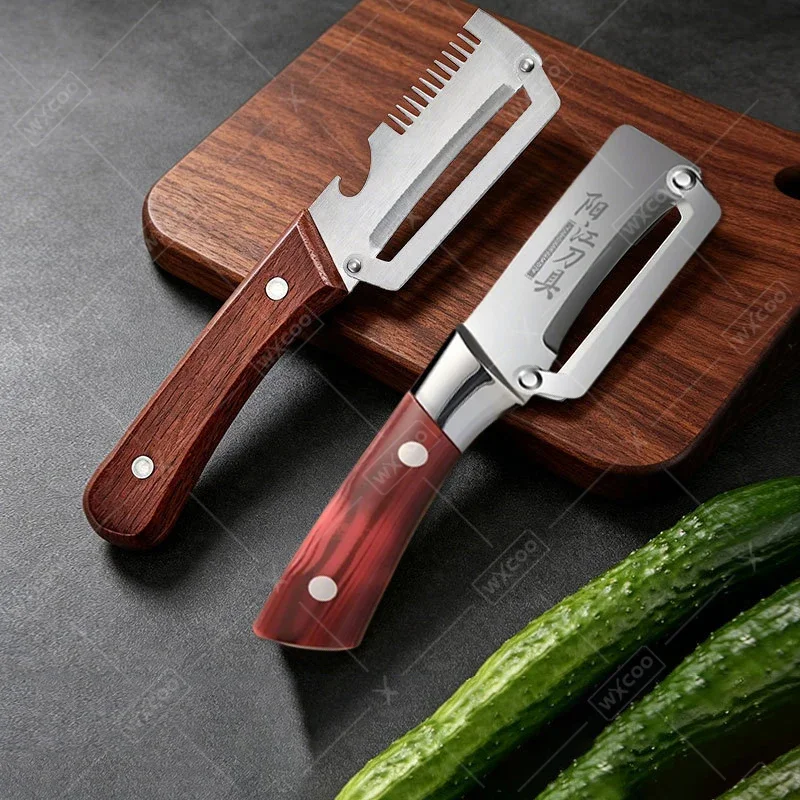 Vegetable Kitchen Gadgets - WXCOO 2-в-1 Овощечистка из нержавеющей стали,