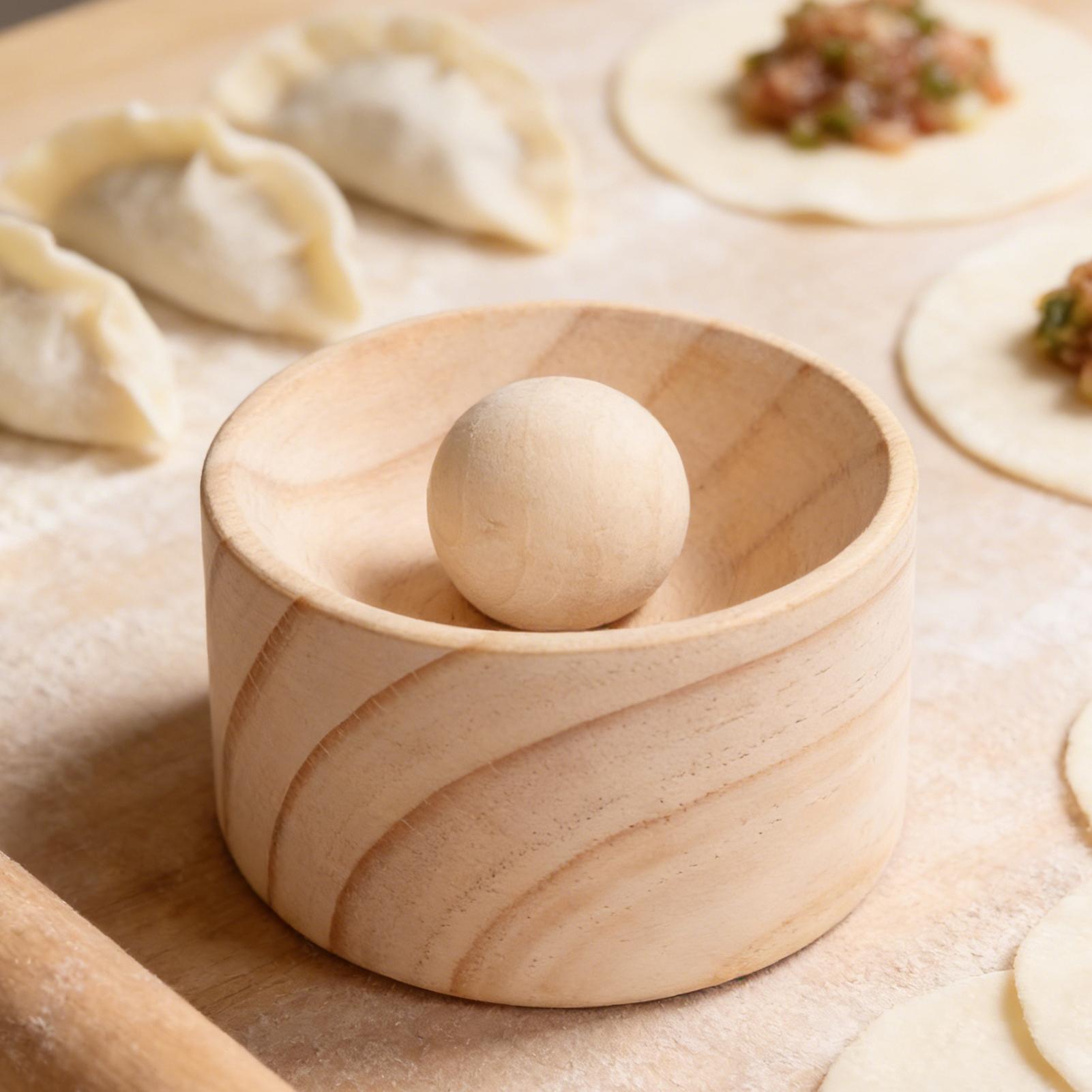 Kitchen Gadgets Dumpling Maker - Формовщик для пельменей, ручной, деревянный, с