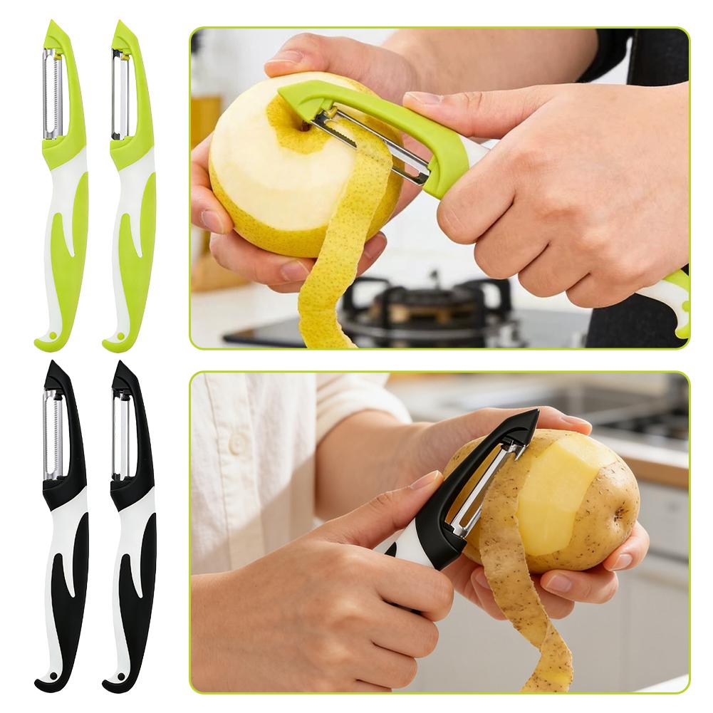 Vegetable Kitchen Gadgets - Многофункциональная овощерезка из нержавеющей стали: нож-овощечистка,