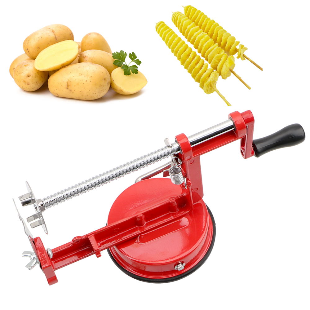 Kitchen Gadgets Hacks - Ручной спиральный резак для картофеля фри,