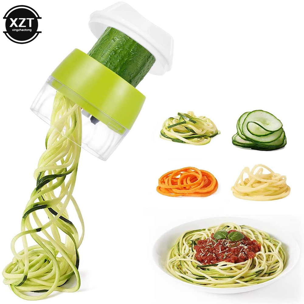 Kitchen Gadgets Hacks - Ручной спиральный измельчитель овощей, тонкая овощерезка,