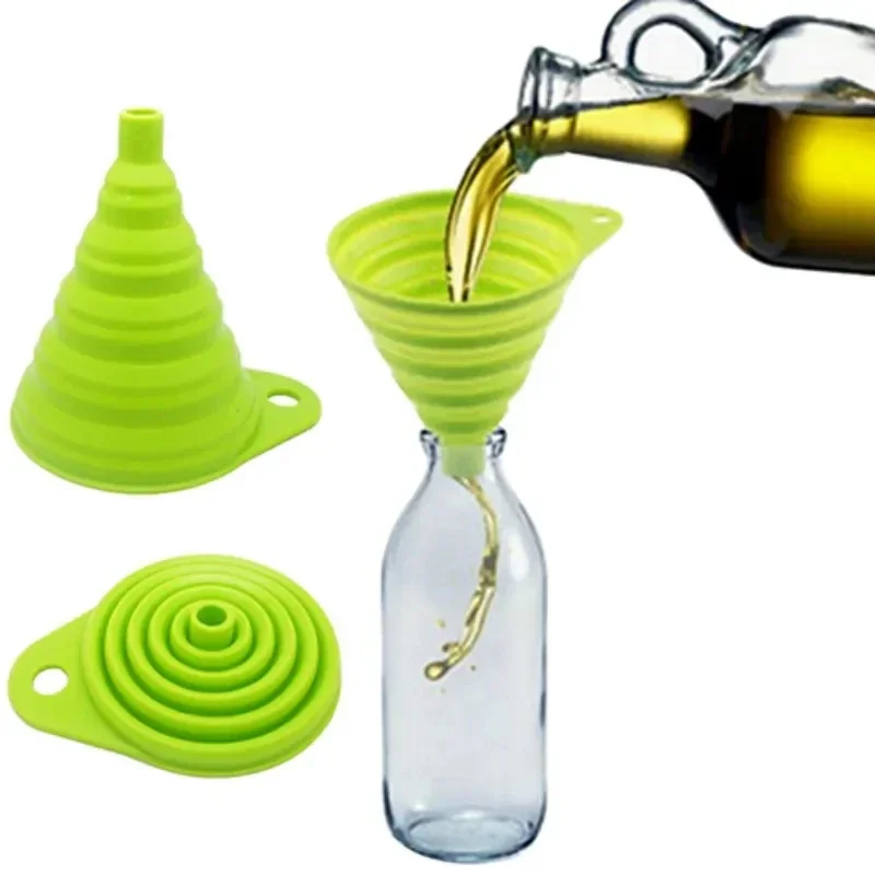 Kitchen Gadgets For Small Kitchens - 1/4 шт. Силиконовая складная воронка с