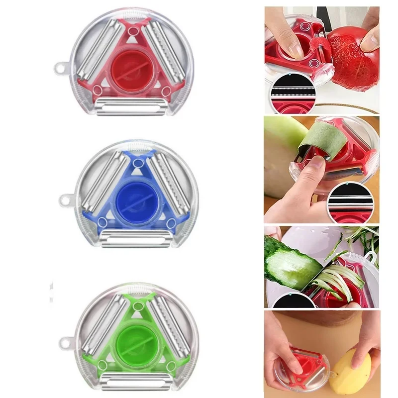 Набор из 3 овощечисток-шинкова – обзор и цена Kitchen Gadgets Vegetable Cutter